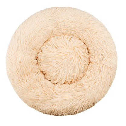 Winter-Ready Round Dog & Cat Bed - Plush & Washable!