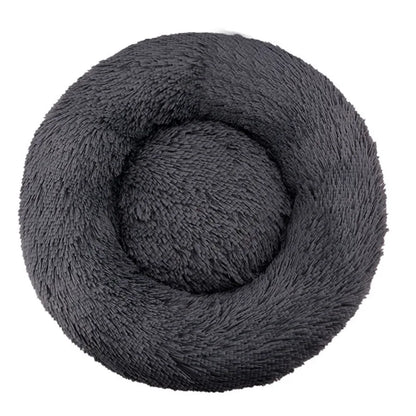 Winter-Ready Round Dog & Cat Bed - Plush & Washable!