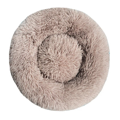 Winter-Ready Round Dog & Cat Bed - Plush & Washable!