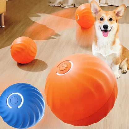 Automatic Interactive Dog Chew Ball - Smart USB Jumping & Rotating Toy!