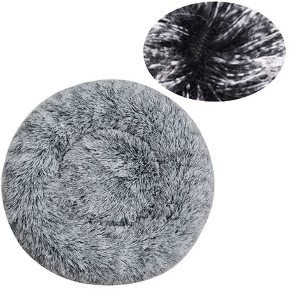 Winter-Ready Round Dog & Cat Bed - Plush & Washable!