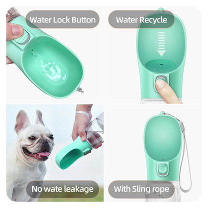 Portable Leakproof Pet Water Bottle for Dogs & Cats - Travel Friendly!