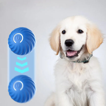 Automatic Interactive Dog Chew Ball - Smart USB Jumping & Rotating Toy!