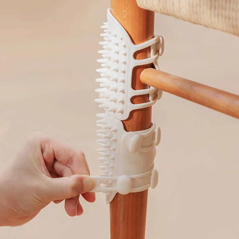 Self-Cleaning Cat Grooming Brush & Wall Scratcher Combo!